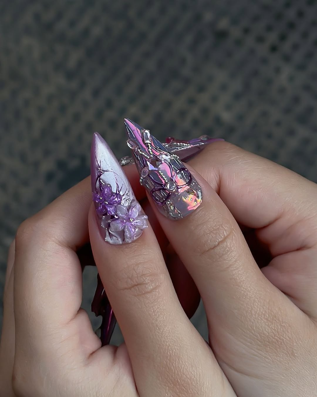 Lavender Butterfly Art