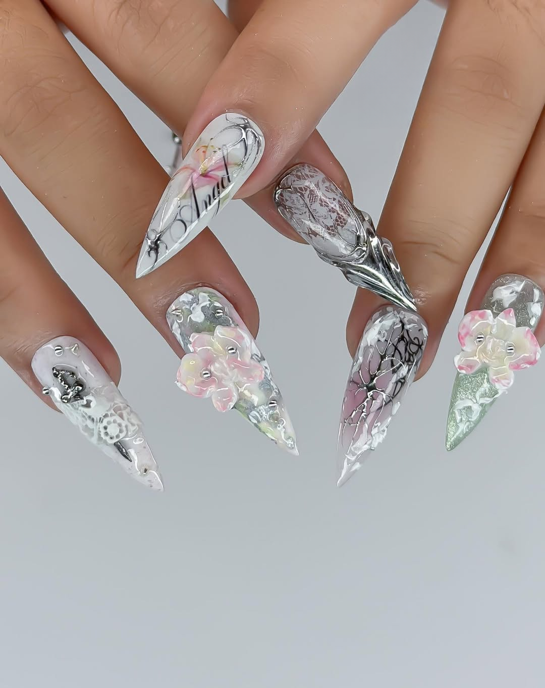 Ethereal Orchid Calligraphy