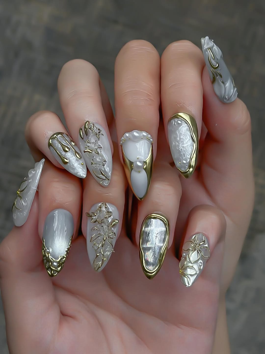 Pearlescent Floral Fantasy