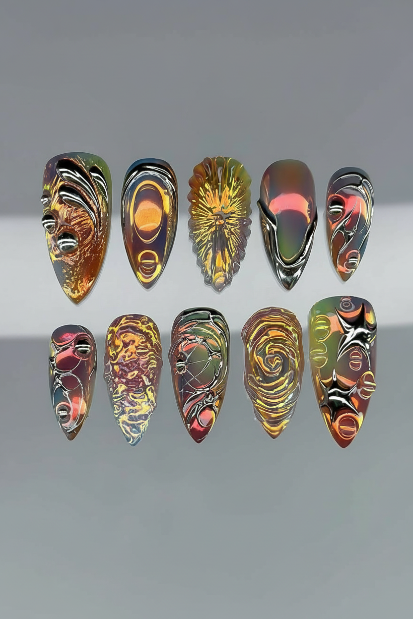 Amber Sunburst Surrealism