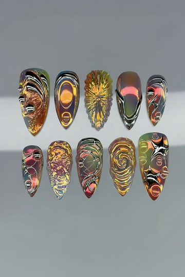 Amber Sunburst Surrealism