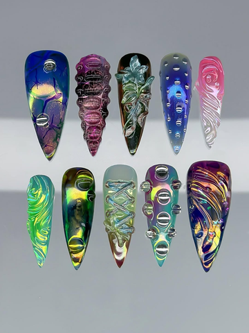 Iridescent Cyber-Ocean Fantasy