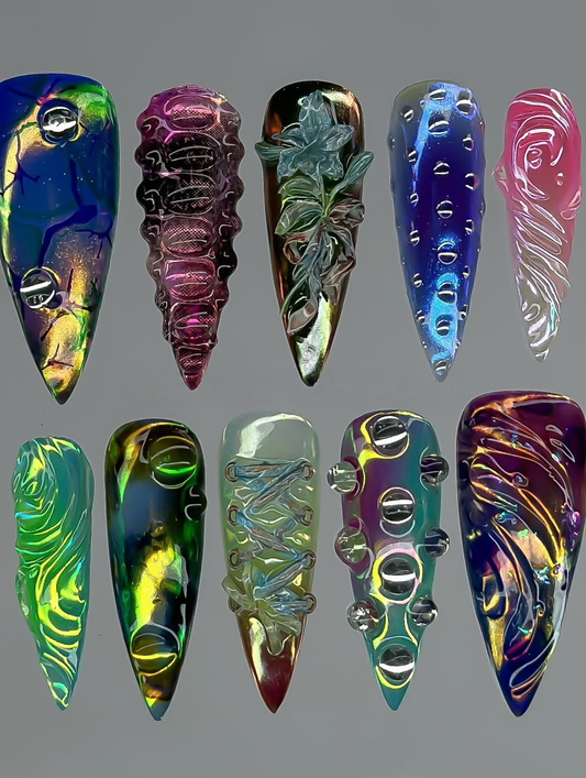 Iridescent Cyber-Ocean Fantasy