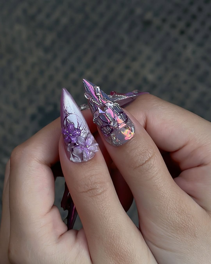 Lavender Butterfly Art