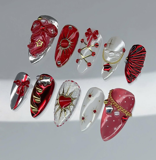 Crimson Ribbon & Silver Star