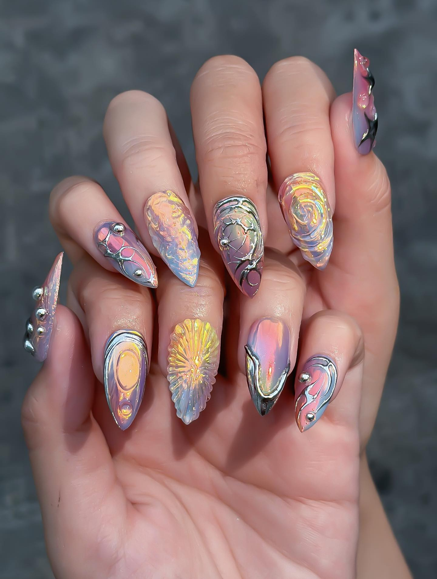Amber Sunburst Surrealism