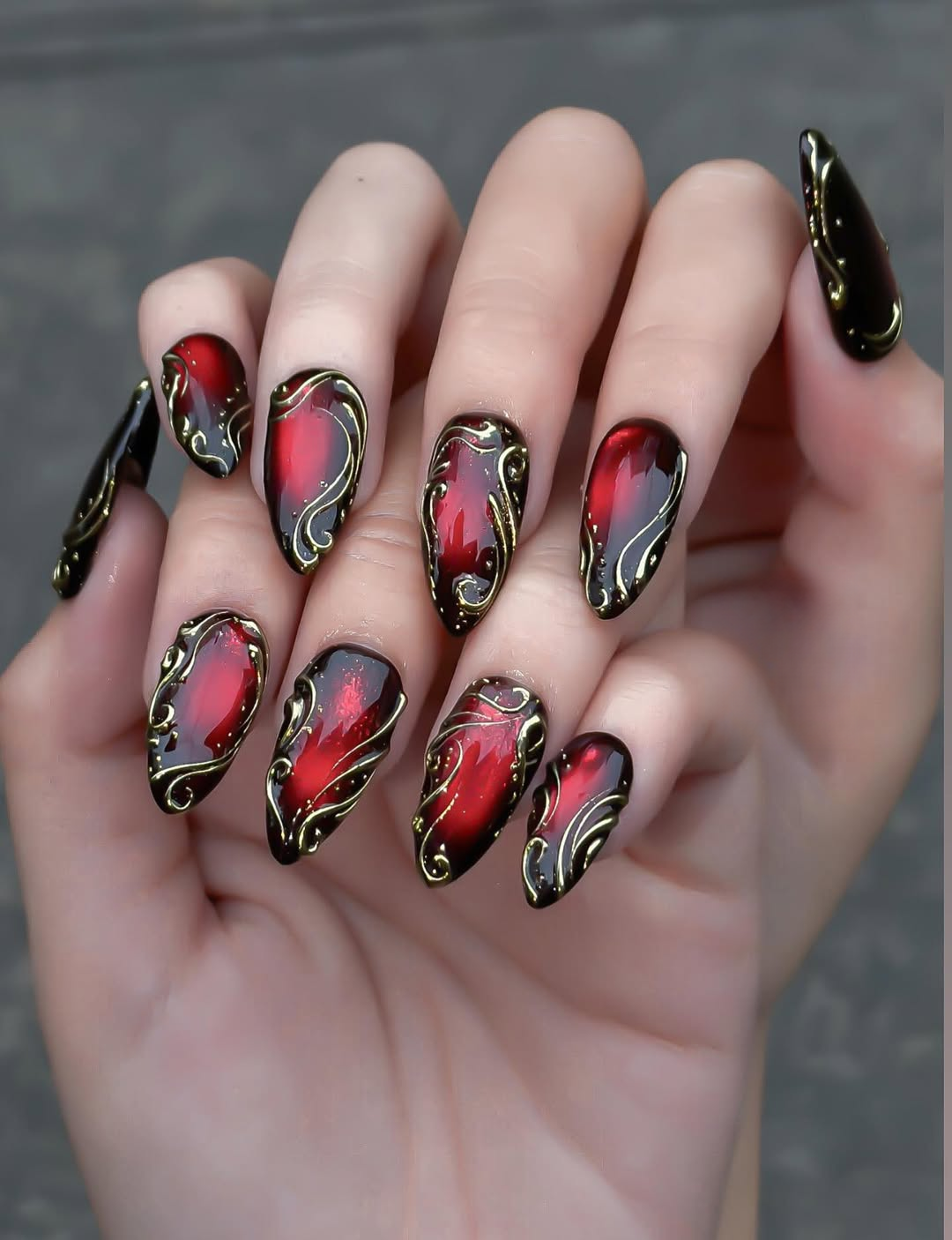 Royal Crimson Gilded Noir