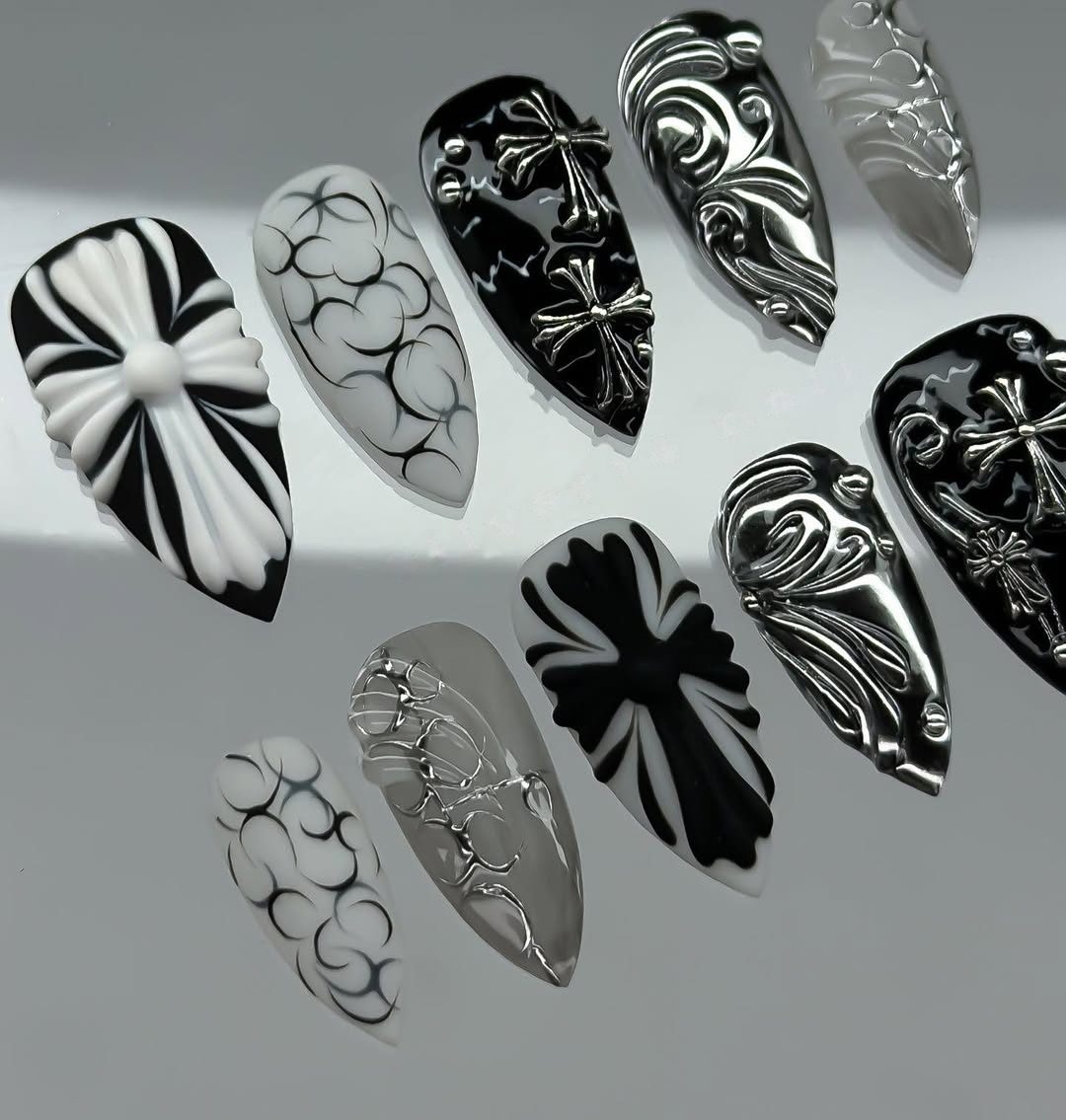 Gothic Monochrome Stiletto