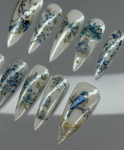 Victorian Cobalt Porcelain