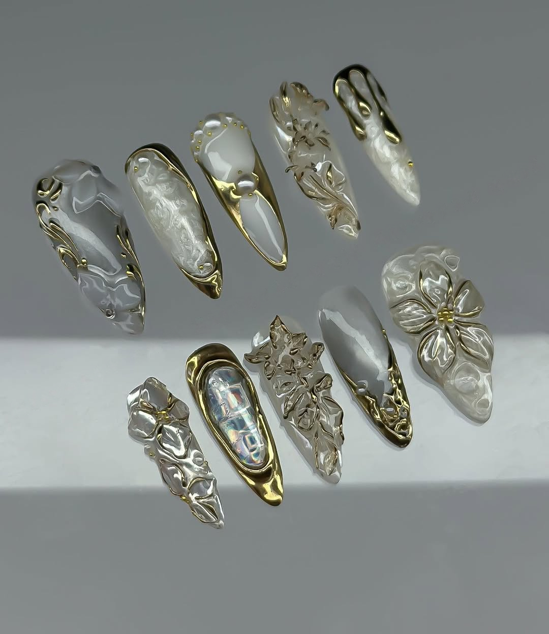 Pearlescent Floral Fantasy