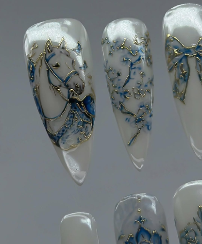 Victorian Cobalt Porcelain