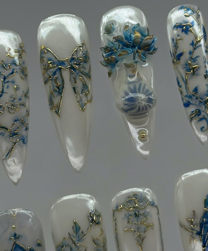 Victorian Cobalt Porcelain