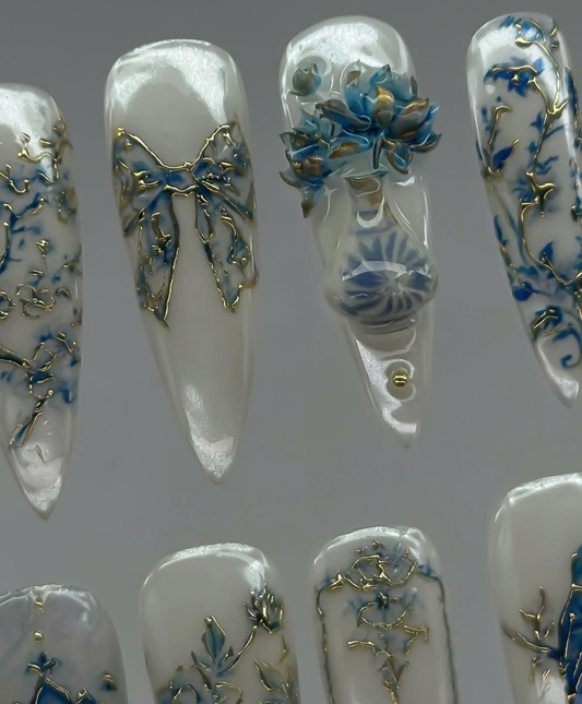 Victorian Cobalt Porcelain