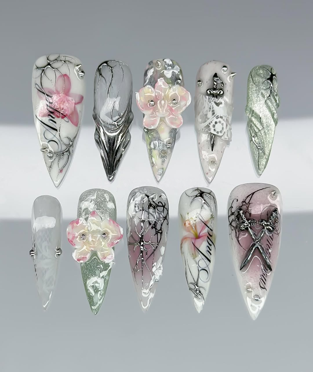 Ethereal Orchid Calligraphy