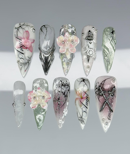 Ethereal Orchid Calligraphy