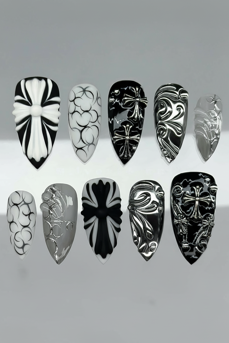 Gothic Monochrome Stiletto