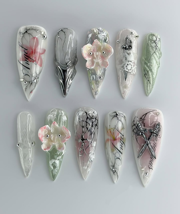 Ethereal Orchid Calligraphy