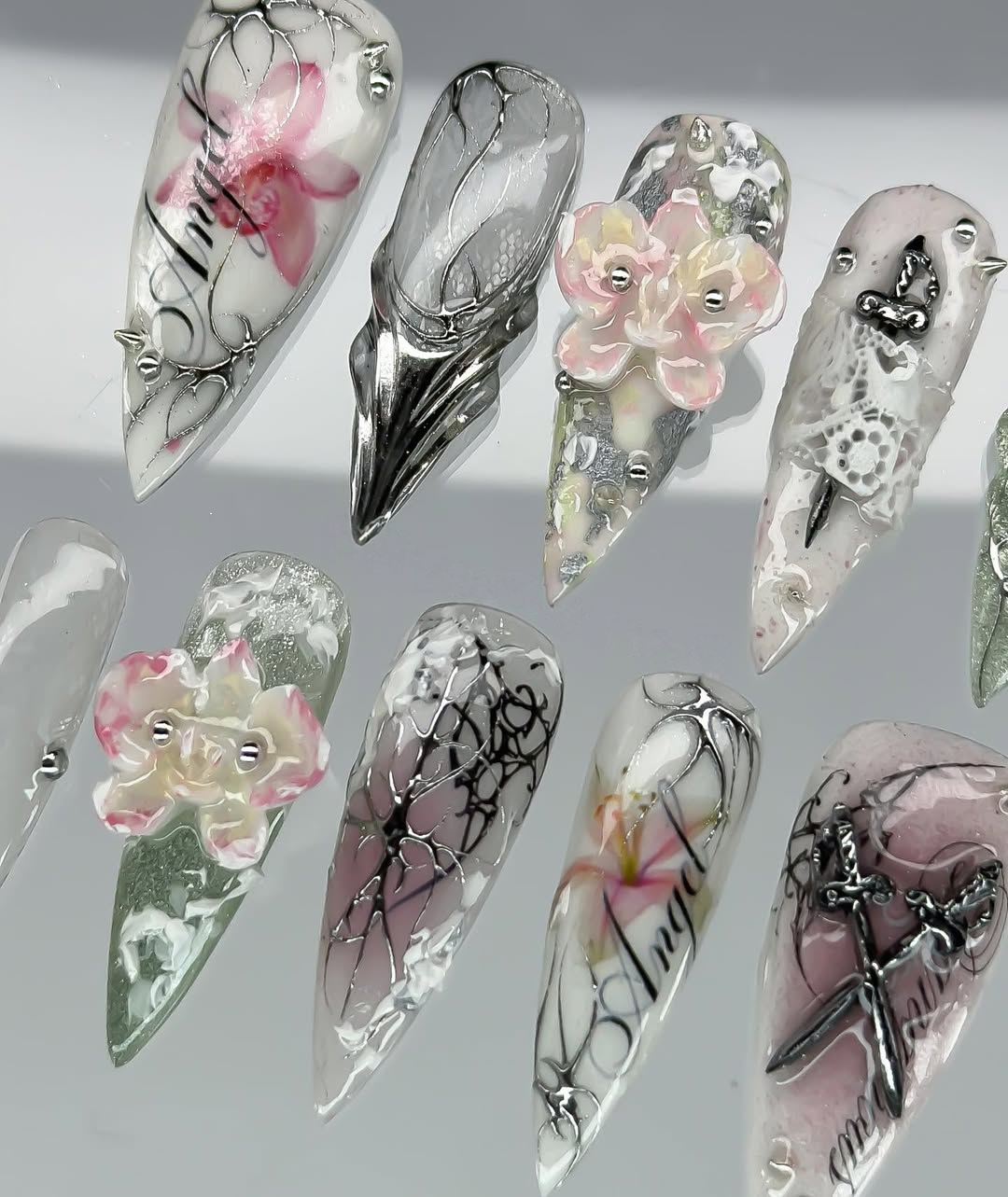 Ethereal Orchid Calligraphy