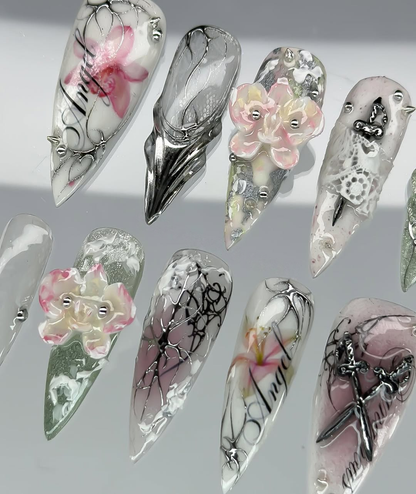 Ethereal Orchid Calligraphy