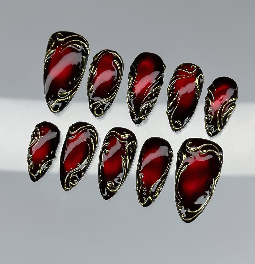 Royal Crimson Gilded Noir