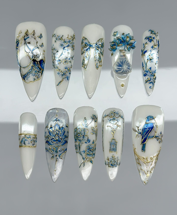 Victorian Cobalt Porcelain