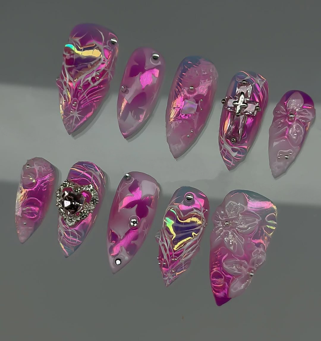 Iridescent Amethyst Bloom