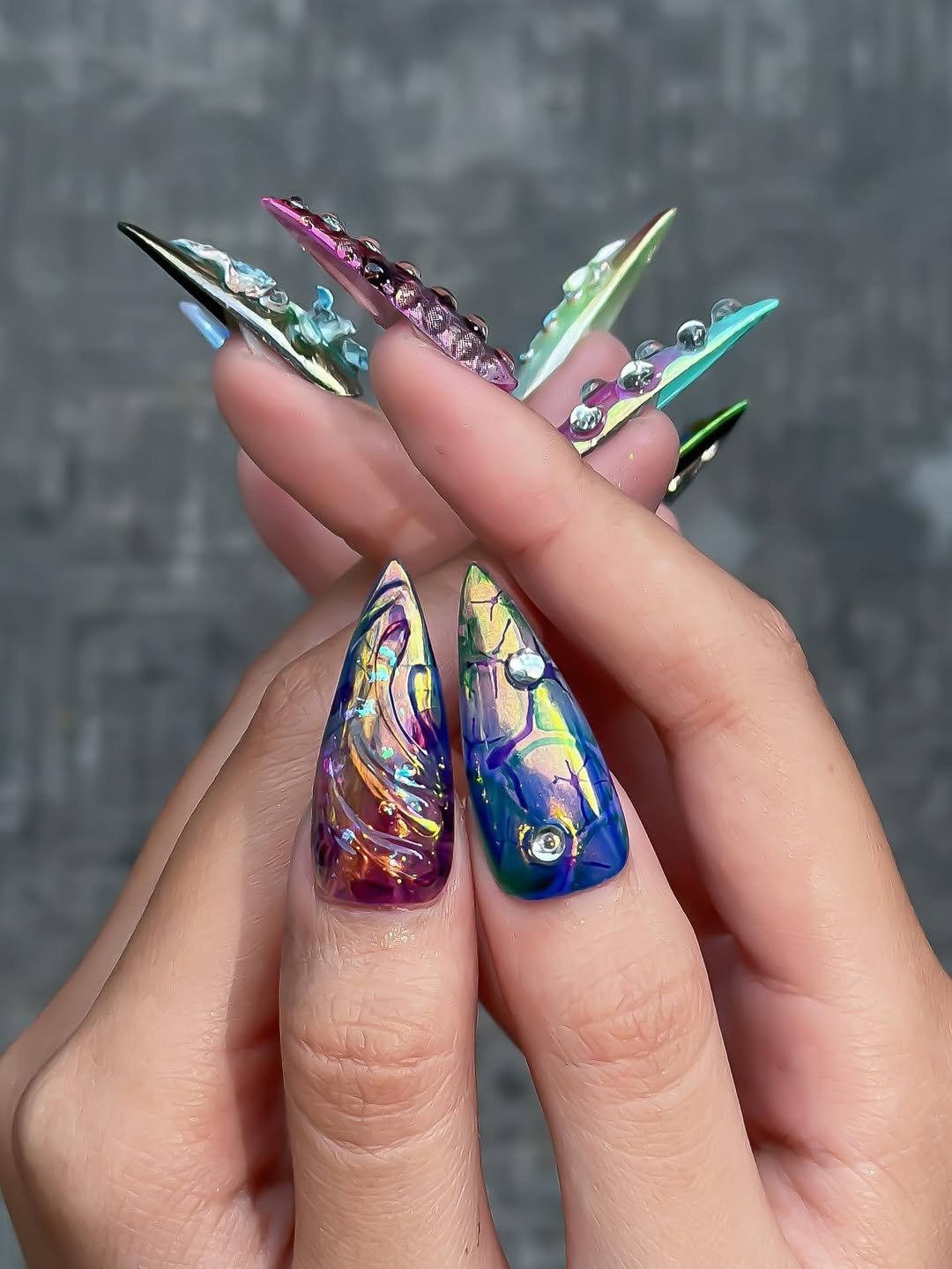 Iridescent Cyber-Ocean Fantasy