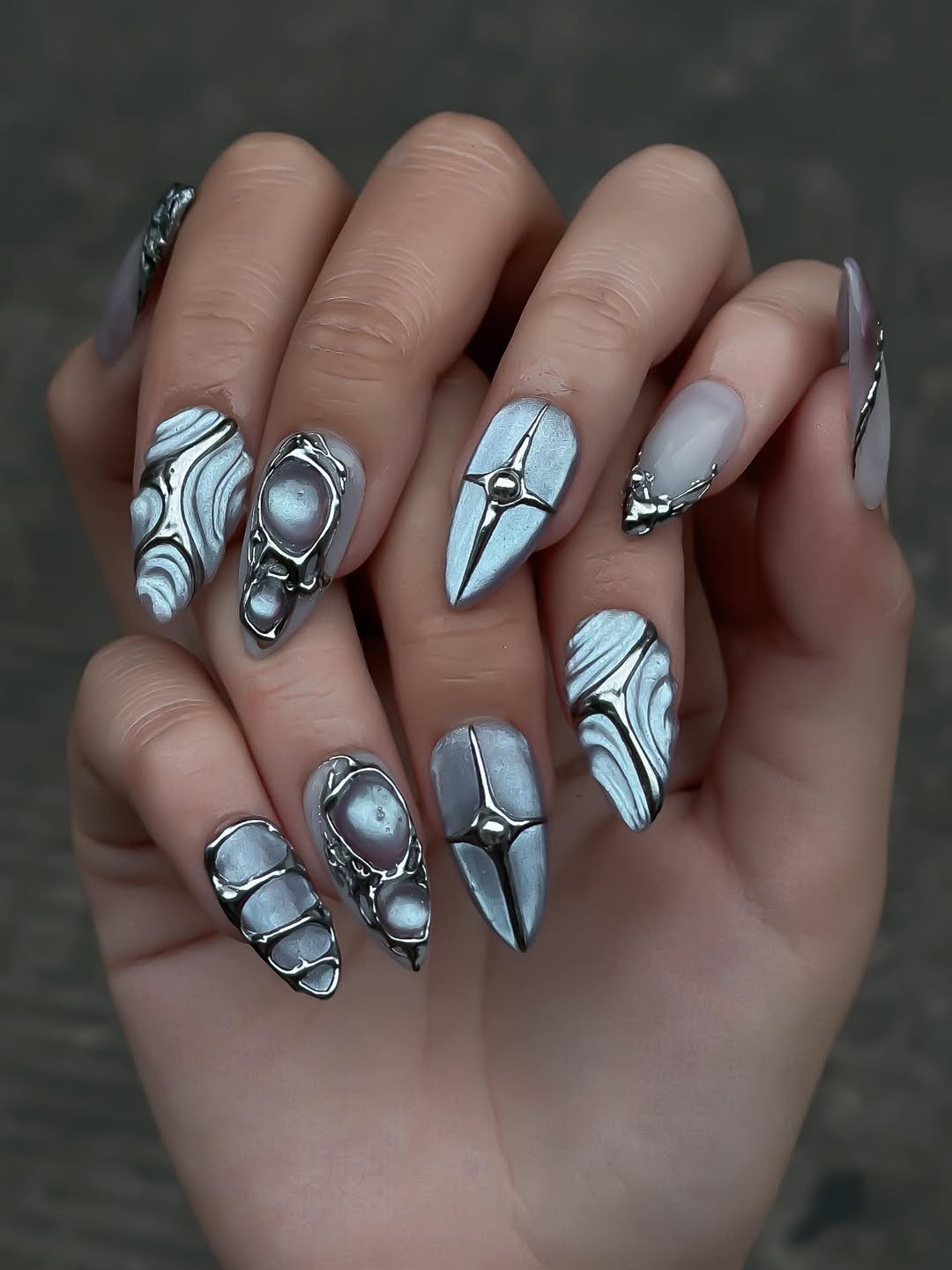Ethereal Frost & Silver Chrome