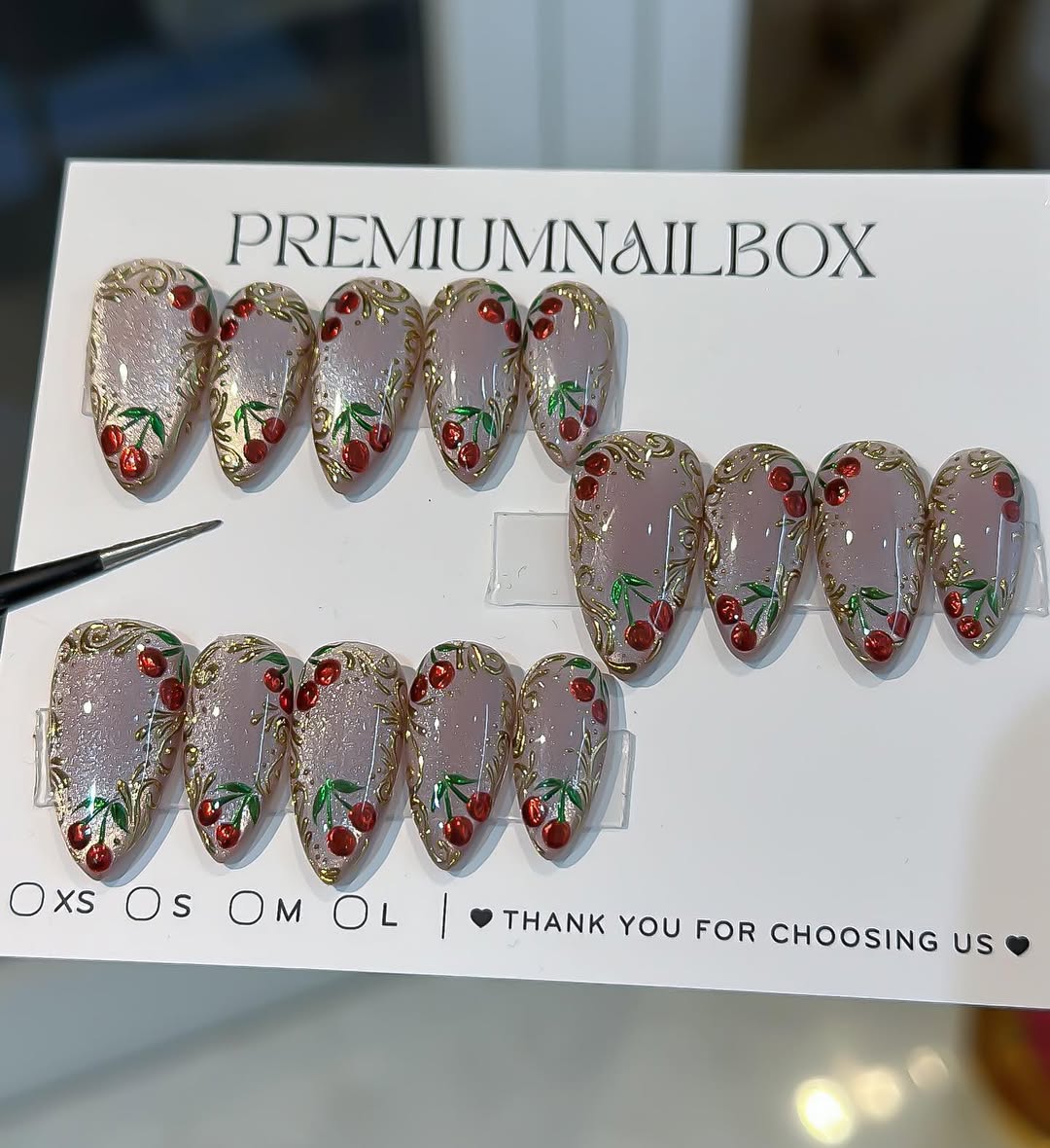 Ruby Cherry Gilded Elegance