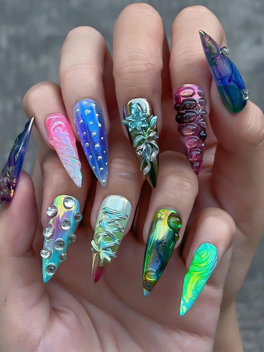 Iridescent Cyber-Ocean Fantasy