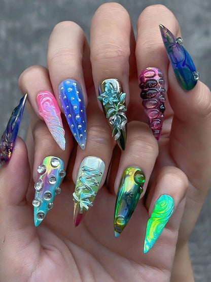 Iridescent Cyber-Ocean Fantasy